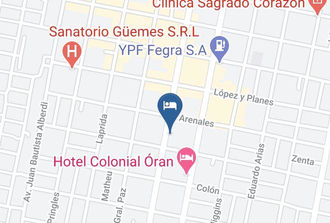 San Ramon De La Nueva Oran - Nuevo Hotel Argentino Maps