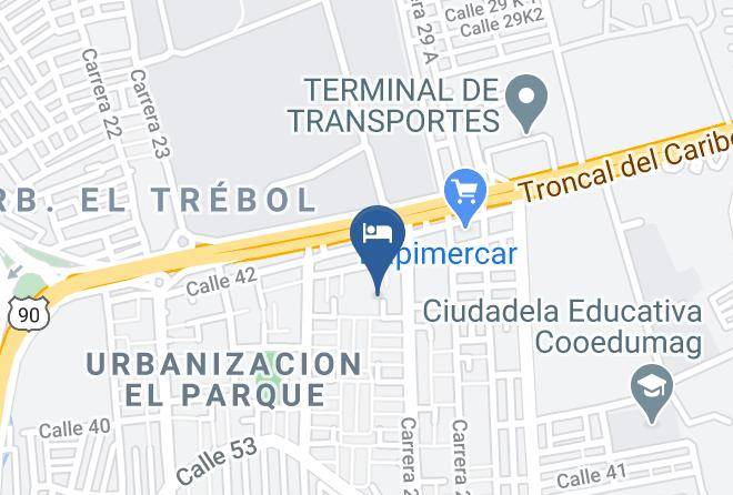 Santa Marta - Nuevo Hotel Caribe Continental Maps