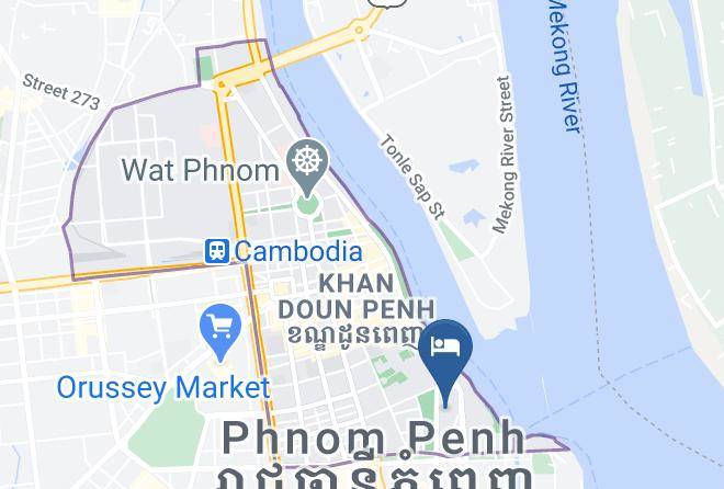 Doun Penh - Number 9 Hotel Maps