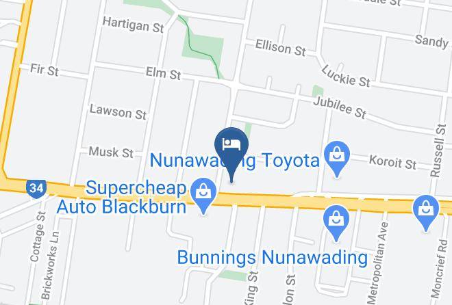 Whitehorse - Nunawading Motor Inn Maps