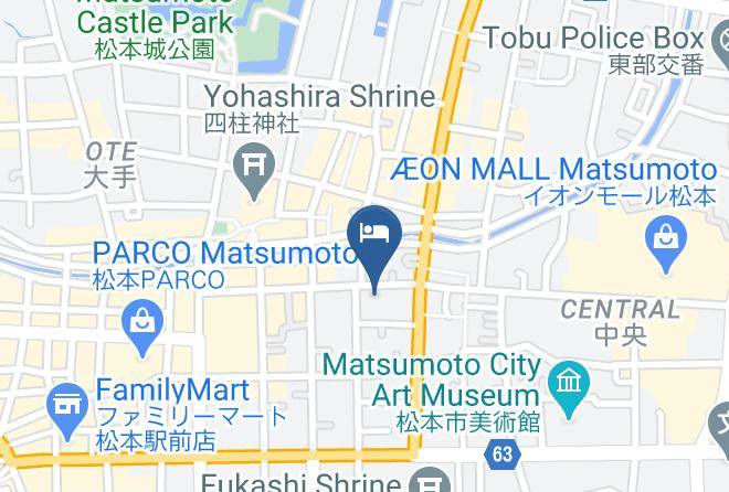 Matsumoto City - Nunoya Ryokan Maps