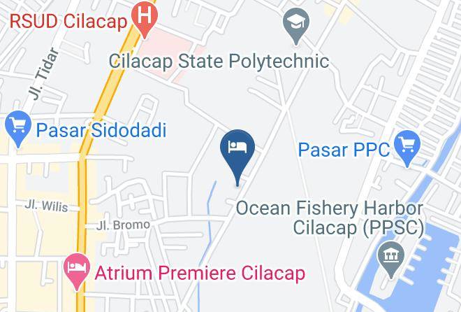 Cilacap Regency - Nusantara Hotel & Resto Maps