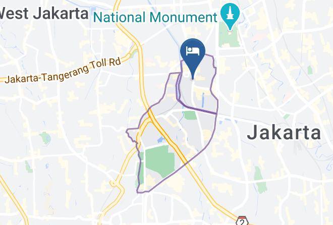 Central Jakarta - Nusantara Indah Hotel Maps
