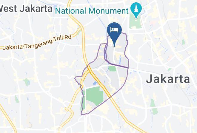Central Jakarta - Nusantara Indah Sharia Hotel Maps