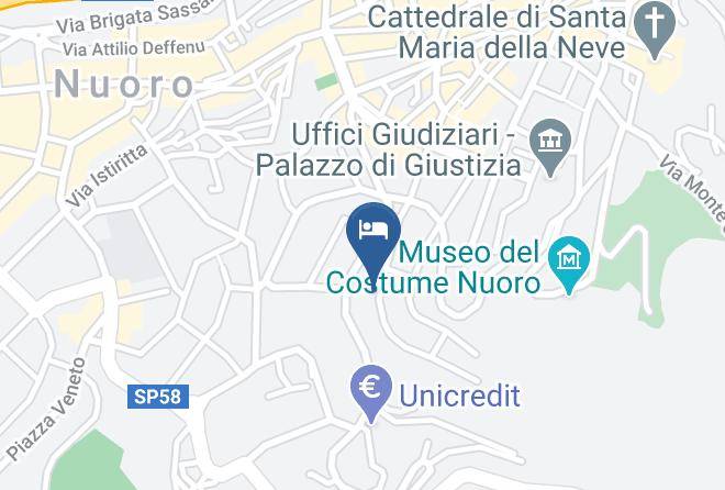 Nuoro - Nuscos B&b Maps
