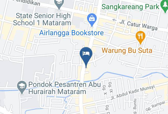 Kota Mataram - Nutana Hotel Lombok Maps