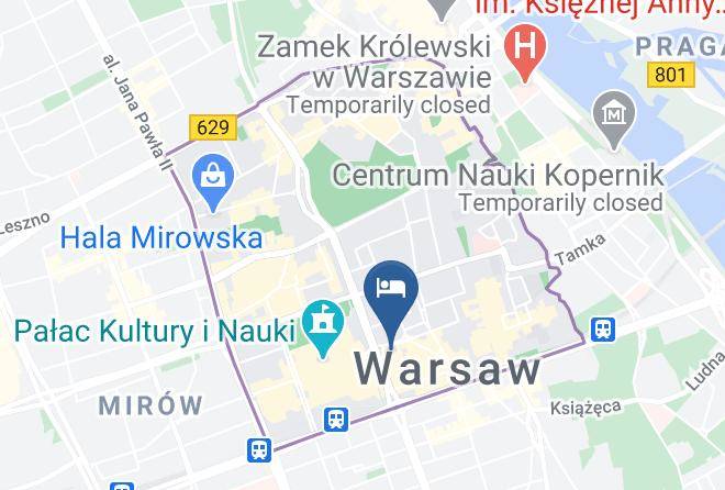 Nww Noclegi W Warszawie Pokoje Warszawa Map