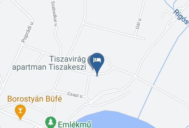 Tiszakeszi - Nyarfaliget Vendeghaz Maps