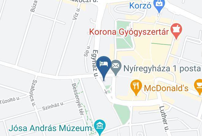 Nyiregyhaza - Un Pizzico Di Italiano Etterem Es Panzio Maps