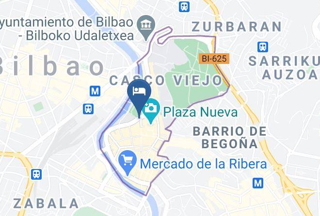 Nyx Hotel Bilbao Map