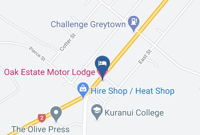 South Wairarapa - Oak Estate Motor Lodge Maps