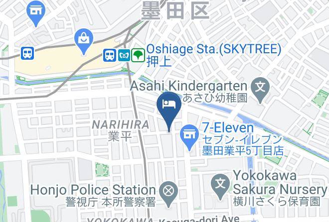 Sumida Ward - Oak Hostel Sakura Maps