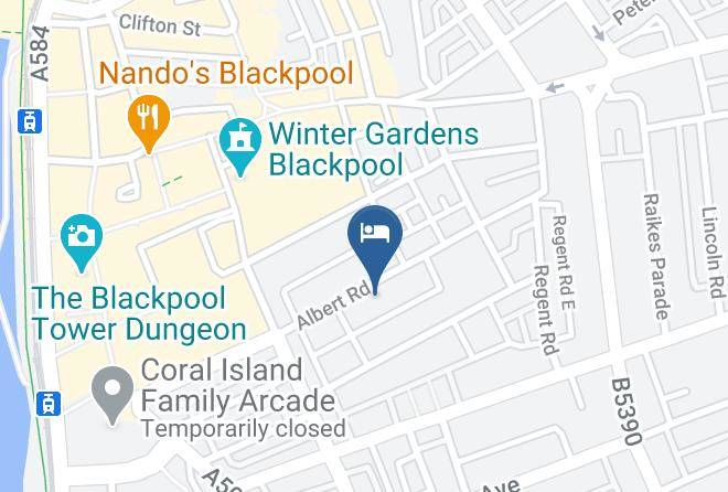 Blackpool - Oak Lea Hotel Maps
