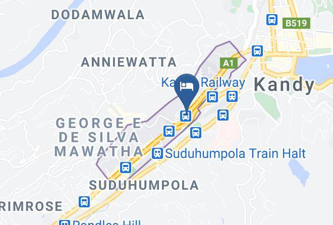 Kandy - Oak Ray City Hotel Maps