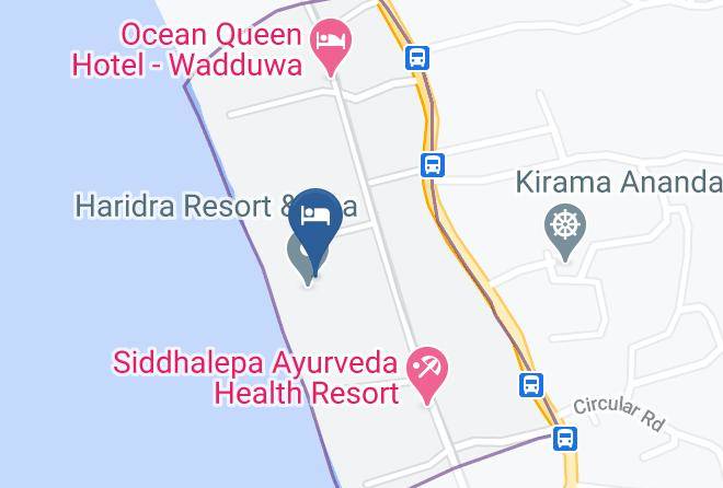 Colombo - Oak Ray Haridra Beach Resort Maps