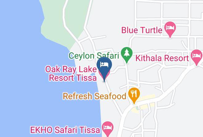 Galle - Oak Ray Lake Resort Tissa Maps