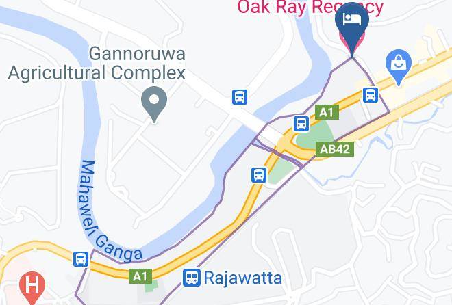 Kandy - Oak Ray Regency Hotel Maps