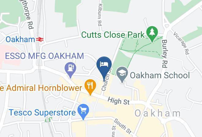 Rutland - Oakham Hotel Maps