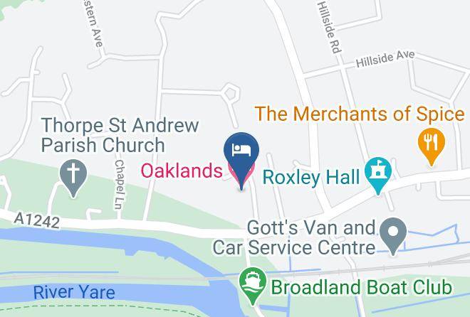 Norfolk - Oaklands Hotel Maps