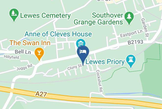 East Sussex - Oakley Bed And Breakfast Maps