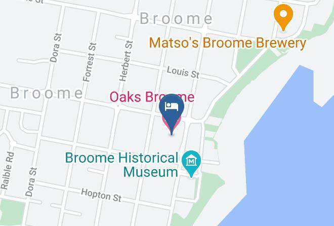 Broome - Oaks Broome Hotel Maps