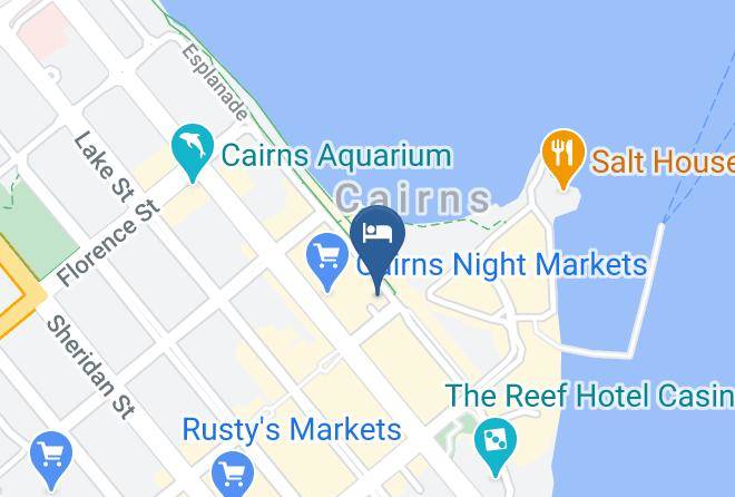 Cairns - Oaks Cairns Hotel Maps