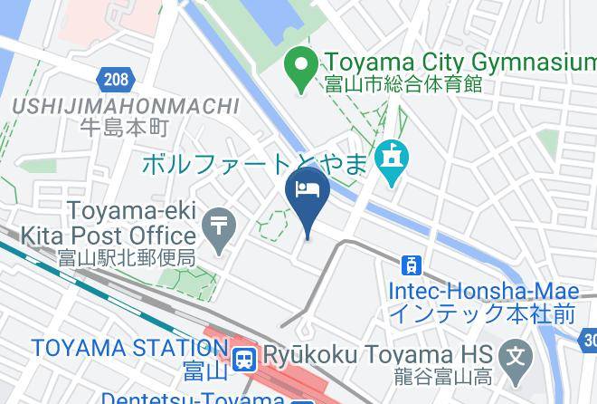 Toyama City - Oaks Canal Park Hotel Toyama Maps