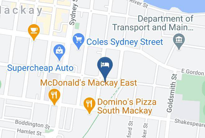 Mackay - Oaks Mackay Carlyle Suites Maps