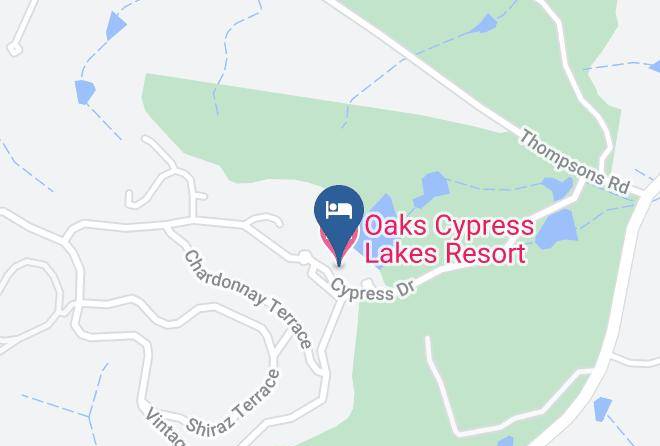 Oaks Cypress Lakes Resort Map