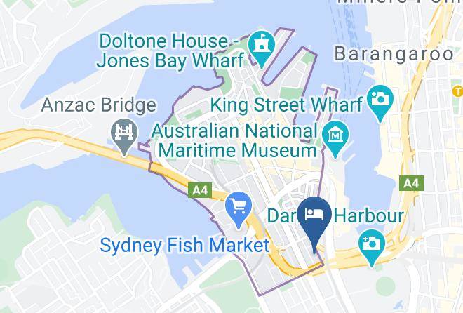Sydney - Oaks Sydney Goldsbrough Suites Maps