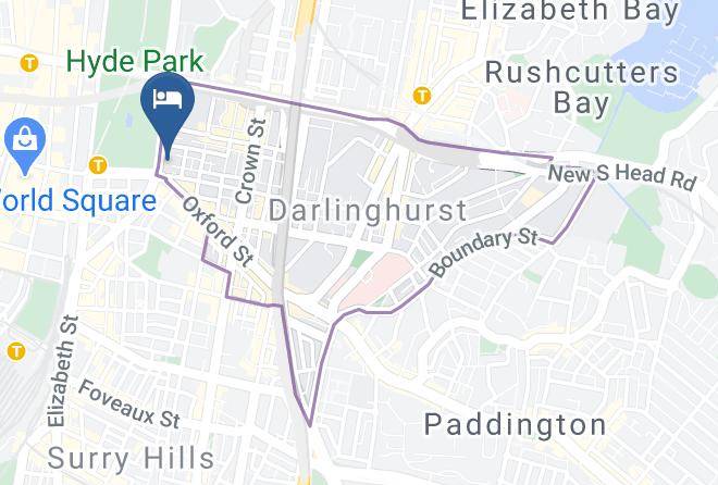 Sydney - Oaks Sydney Hyde Park Suites Maps