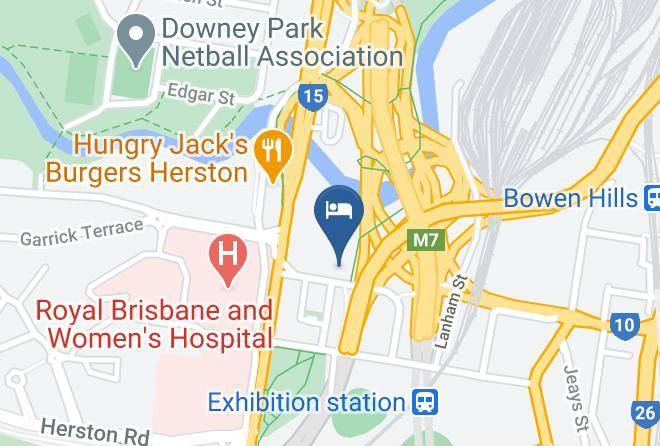Brisbane - Oaks Brisbane Mews Suites Maps