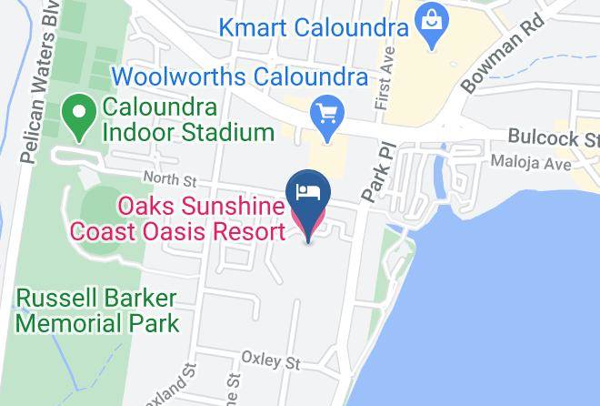 Sunshine Coast - Oaks Sunshine Coast Oasis Resort Maps