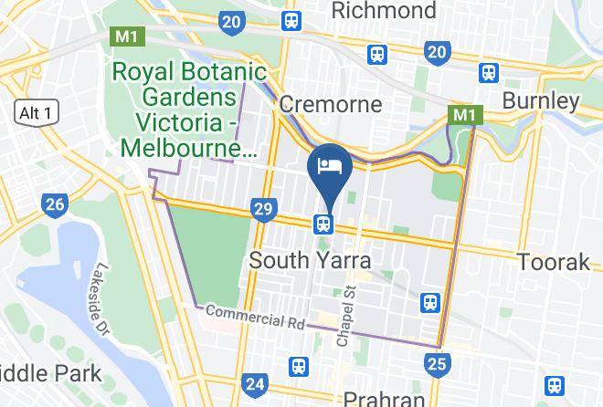 Stonnington - Oaks Melbourne South Yarra Suites Maps
