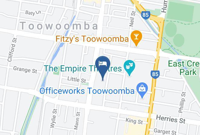 Toowoomba - Oaks Toowoomba Hotel Maps