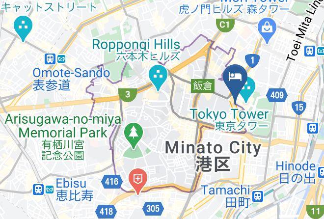 Minato Ward - Oakwood Apartments Azabudai Maps