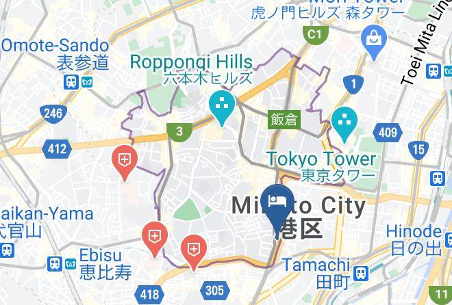 Minato Ward - Oakwood Apartments Minami Azabu Maps