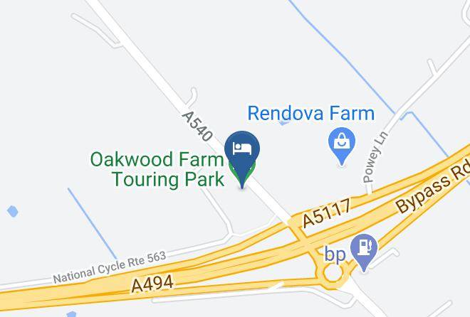 Cheshire - Oakwood Farm Touring Park Maps