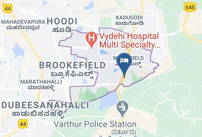 Oakwood Residence Prestige Whitefield Bangalore Map