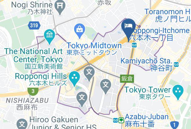 Minato Ward - Oakwood Residence Roppongi T Cube Maps