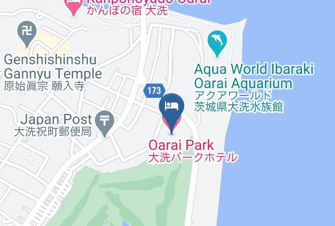 Oarai Townhigashiibaraki District - Oarai Park Hotel Maps