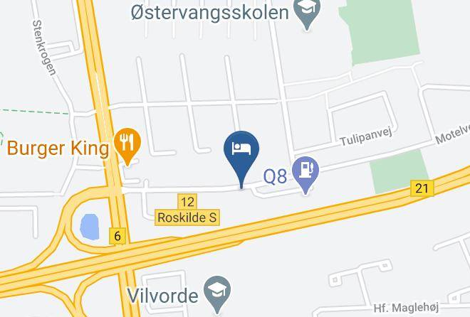 Roskilde - Oase Motel Maps