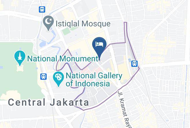 Central Jakarta - Oasis Amir Hotel Maps