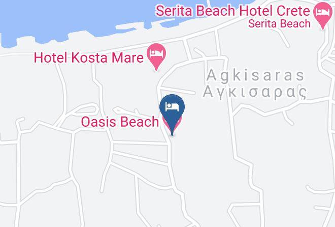 Iraklion - Oasis Beach Hotel Maps