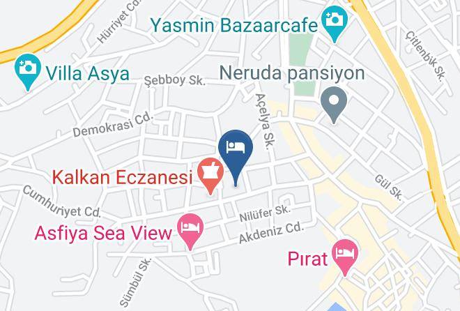 Kas - Kalkan Oasis Boutique Hotel Maps