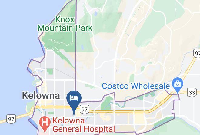 Central Okanagan - Oasis Inn Kelowna Maps