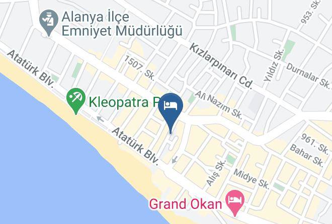 Alanya - Oba Pansiyon Alanya Bos Oda Aile Pansiyonu Maps