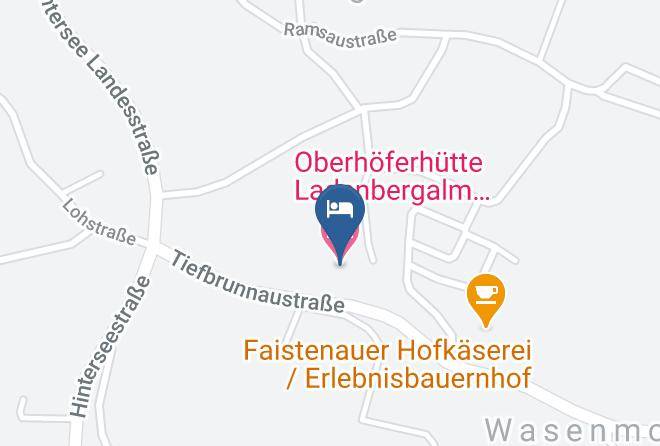 Salzburg Umgebung - Oberhoferhutte Ladenbergalm Selbstversorgerhutte Maps