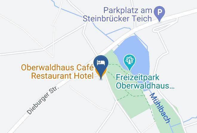 Darmstadt - Oberwaldhaus Cafe Restaurant Hotel Maps