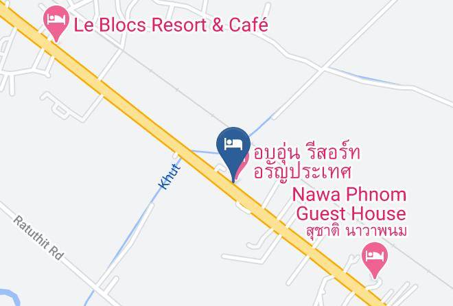 Amphoe Aranyaprathet - Ob Oon Resort Maps